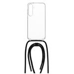 FIXED Pure Neck puzdro s čiernou šnúrkou pre Samsung Galaxy S24+