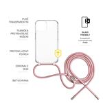 FIXED Pure Neck puzdro s ružovou šnúrkou pre Apple iPhone 14 Plus