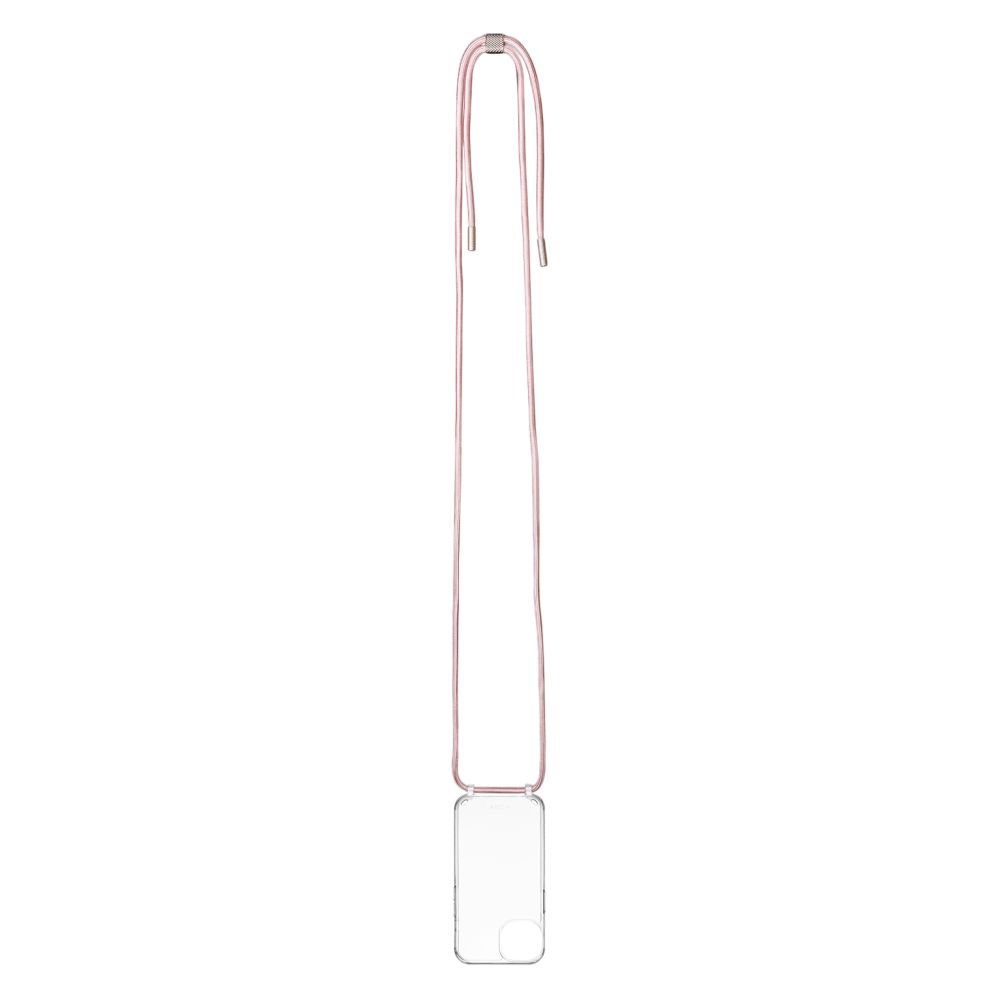 FIXED Pure Neck puzdro s ružovou šnúrkou pre Apple iPhone 15 Plus