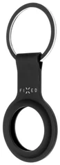 Fixed silikonové pouzdro s kroužkem Silky pro Apple AirTag, černé