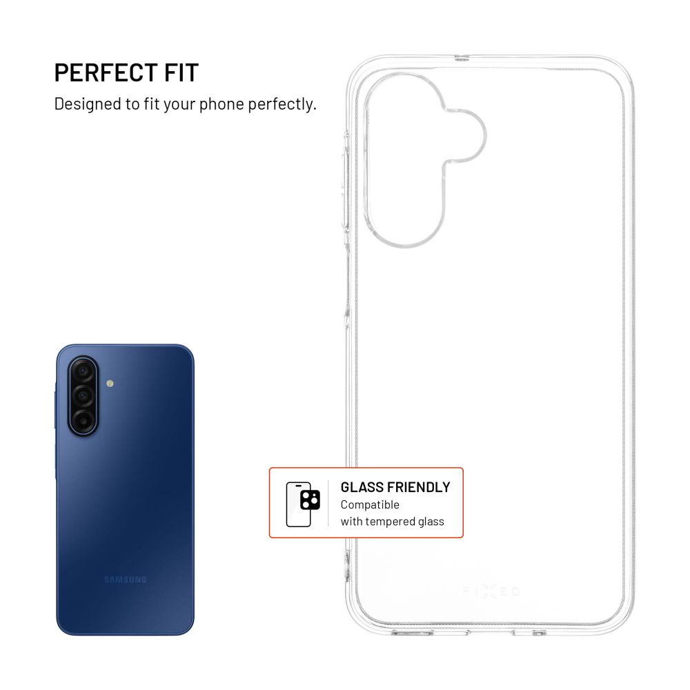 FIXED Story AntiUV TPU gélový kryt pre Samsung Galaxy A17 4G/5G, číry