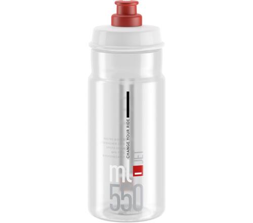 Fľaša ELITE JET 23' číra/červené logo, 550 ml