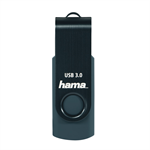 Flash disk Hama USB 3.0 Rotate, 128 GB, 70 MB/s, petrolejovo modrý