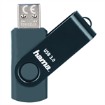 Flash disk Hama USB 3.0 Rotate, 64 GB, 70 MB/s, petrolejovo modrý