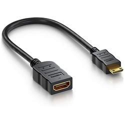 Flexi adaptér HDMI Typ A samice - mini HDMI Typ C samec pro ohebné zapojení