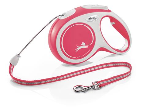 Flexi Vodítko New Comfort M lanko 8m/20kg červená