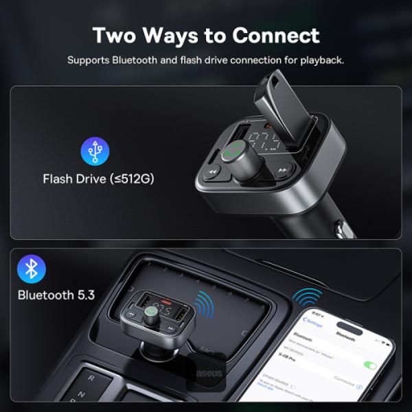 FM transmitter Baseus S09 Pro černý