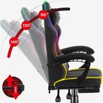 Force 3.7 RGB Black gaming chair