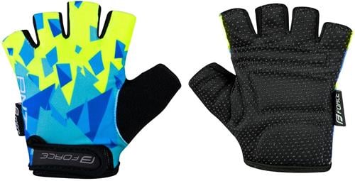 FORCE ANT KID, modro-fluo rukavice vel.XL