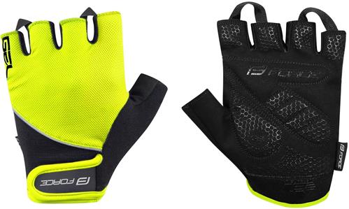 FORCE GEL, letní rukavice fluo-černé vel.M