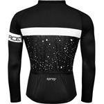 Force jersey SPRAY čierno-biely veľkosť XS