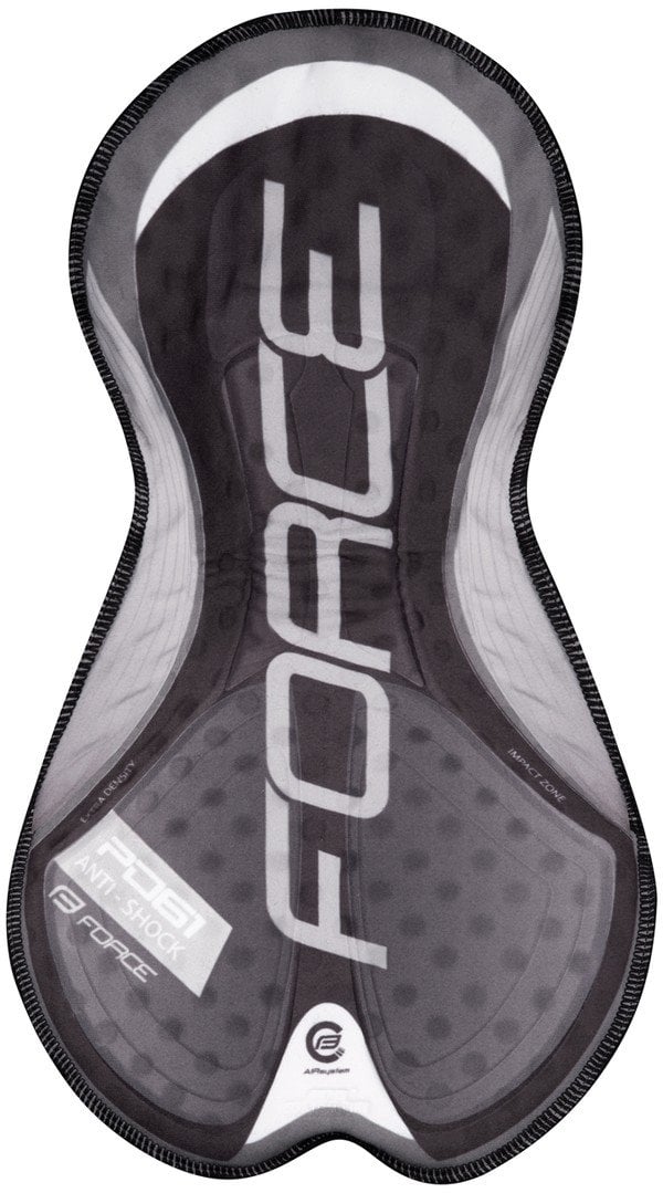 FORCE kraťasy do pasu s vložkou B30, črn-červené vel.S