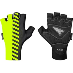 FORCE LINE, rukavice fluo čierne veľkosť XXL