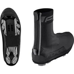 FORCE RAINY MTB návleky na nohy, čierne veľkosť M