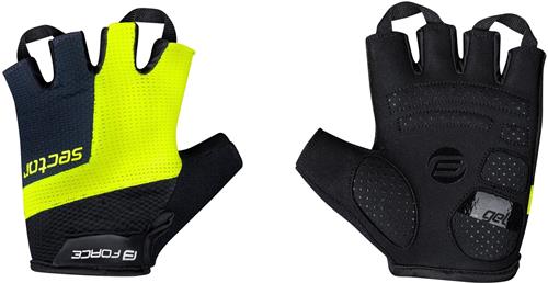 FORCE SECTOR Gel, letní rukavice černo-fluo vel.L