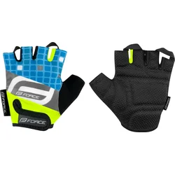 FORCE SQUARE KID, fluo-modré rukavice vel.XL