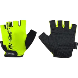 FORCE SQUARE KID, fluo rukavice veľkosť L