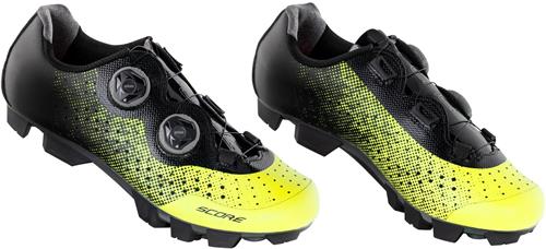 FORCE tretry MTB SCORE, fluo-černé vel.39