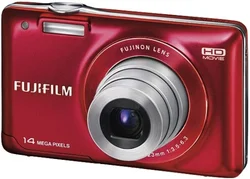 FUJIFILM kompakt FinePix JX500, 14MPix, 5x zoom, 2,7" LCD, HD video, červený
