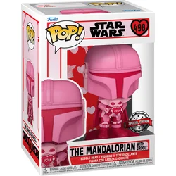 Funko POP Star Wars: Valentines S2- Mando w/Grogu
