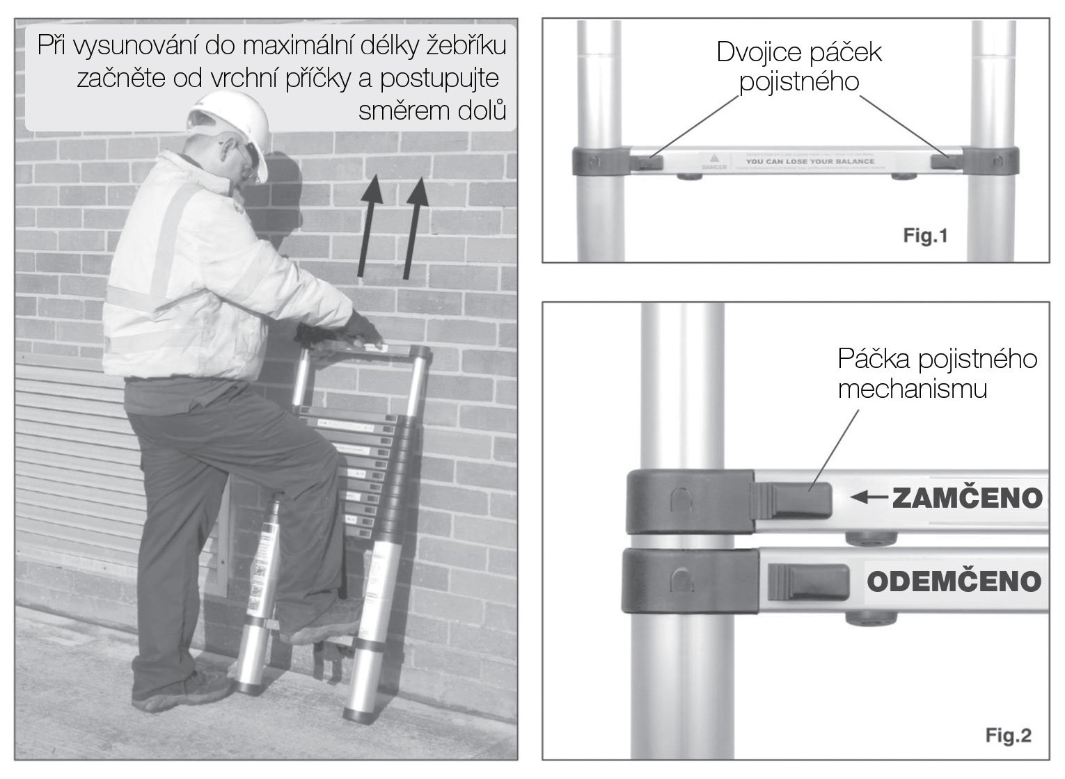 G21 GA-TZ11-3,2M Teleskopický rebrík