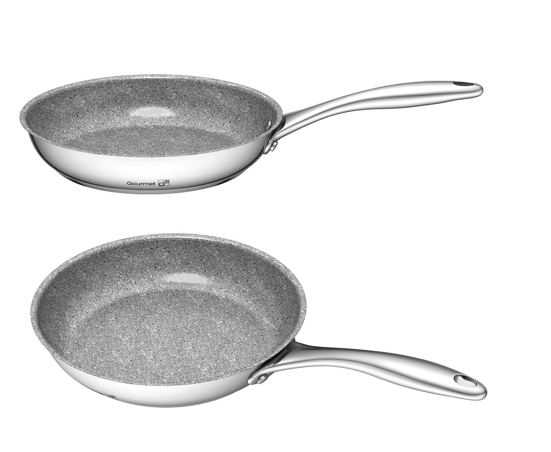 G21 Súprava riadu Gourmet Miracle s cedníkom, 9 dielov, nerez/greblón G21-004NG