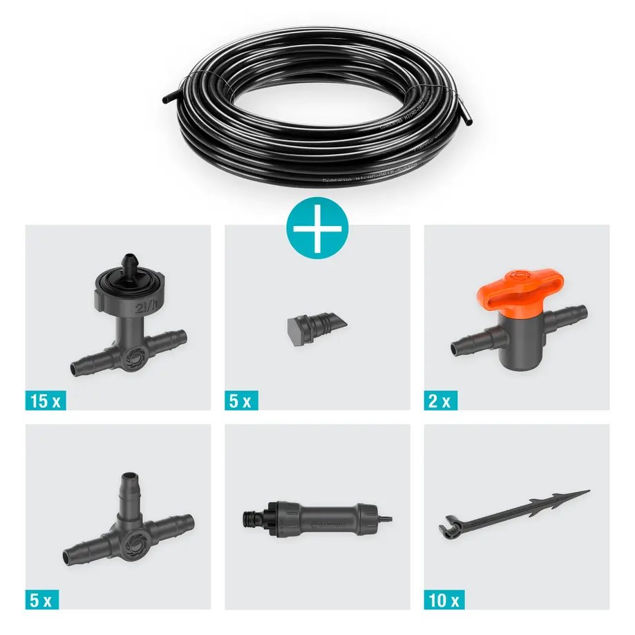 Gardena 13401-20 MDS Startovní Set pro balkony 15 rostlin