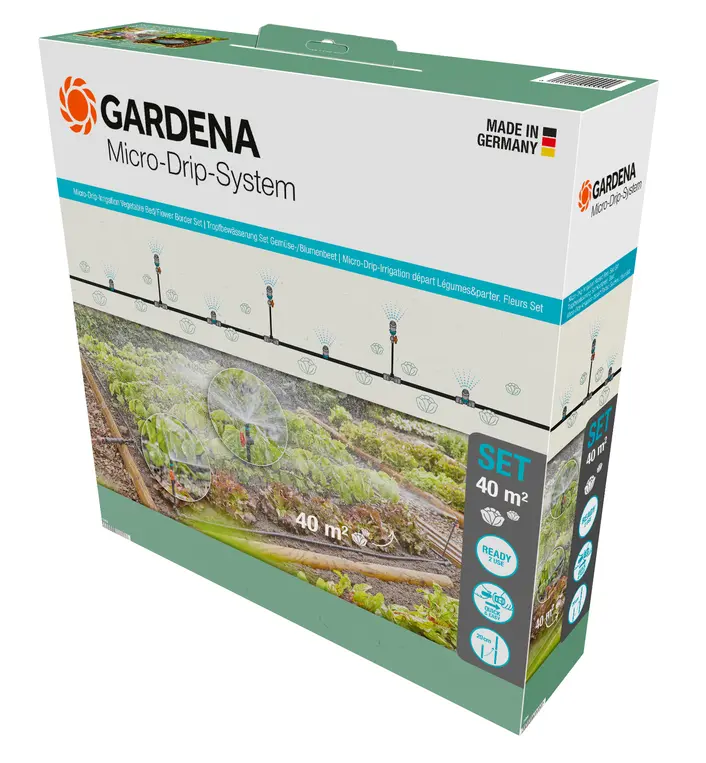 Gardena 13450-20 MDS štartovacia sada pre postele/hranoly 40 m2