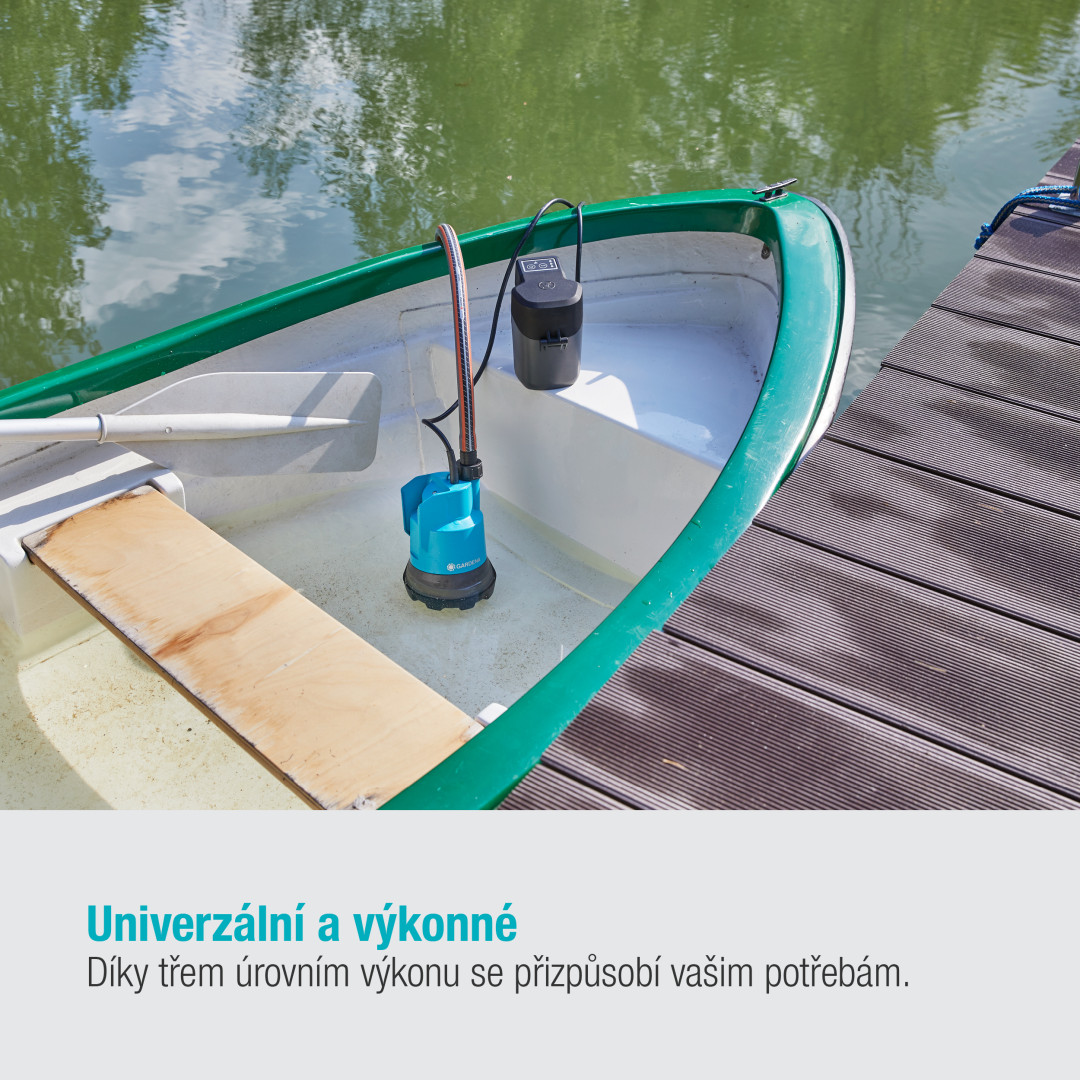 Gardena 14600-20 Ponorné čerpadlo na čistú vodu 2000/2 18V P4A - sada
