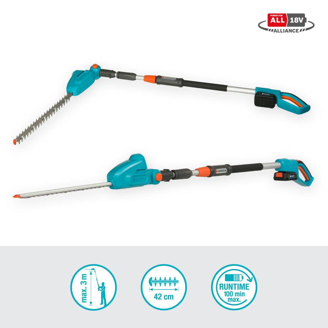 Gardena 14732-20 Tel. nožnice na živý plot THS 42/18V-P4A - sada