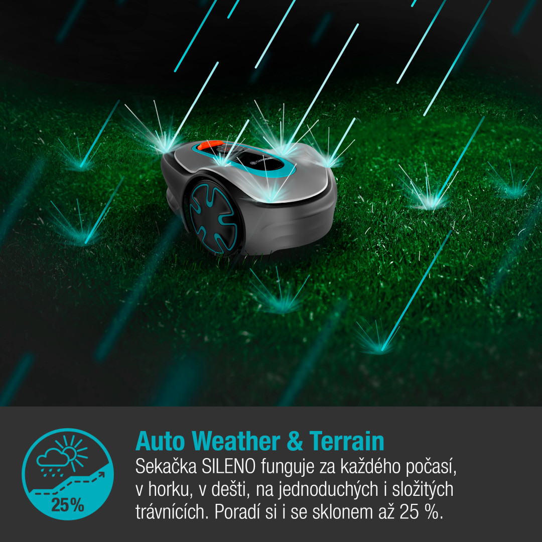 Gardena 15202-32 Robotická sekačka SILENO minimo 500