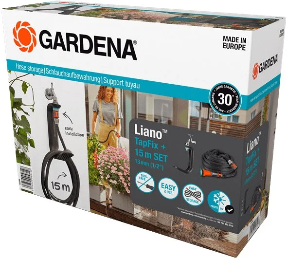 Gardena 18595-20 Držák TapFix na hadici Liano™ + 15 m hadice Liano™