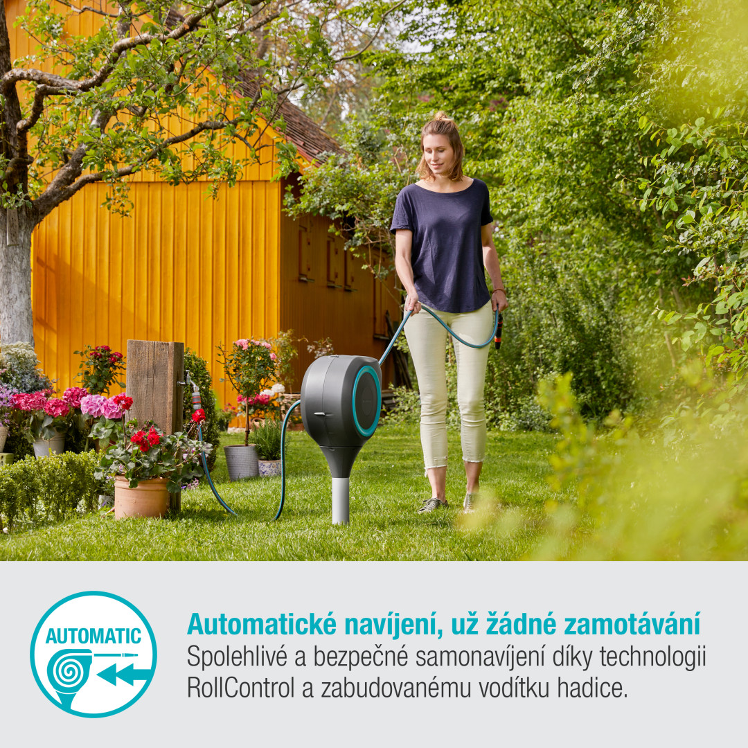 Gardena 18604-20 Box na záhradnú hadicu RollUp S tyrkysová