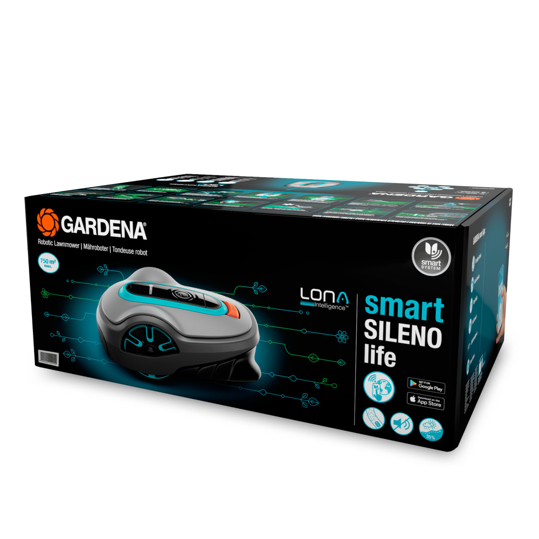Gardena 19701-72 Robotická sekačka smart SILENO life 750m2
