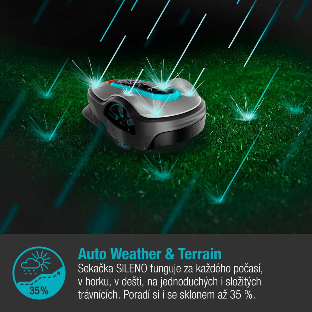 Gardena 19702-72 Robotická sekačka smart SILENO life 1000m2