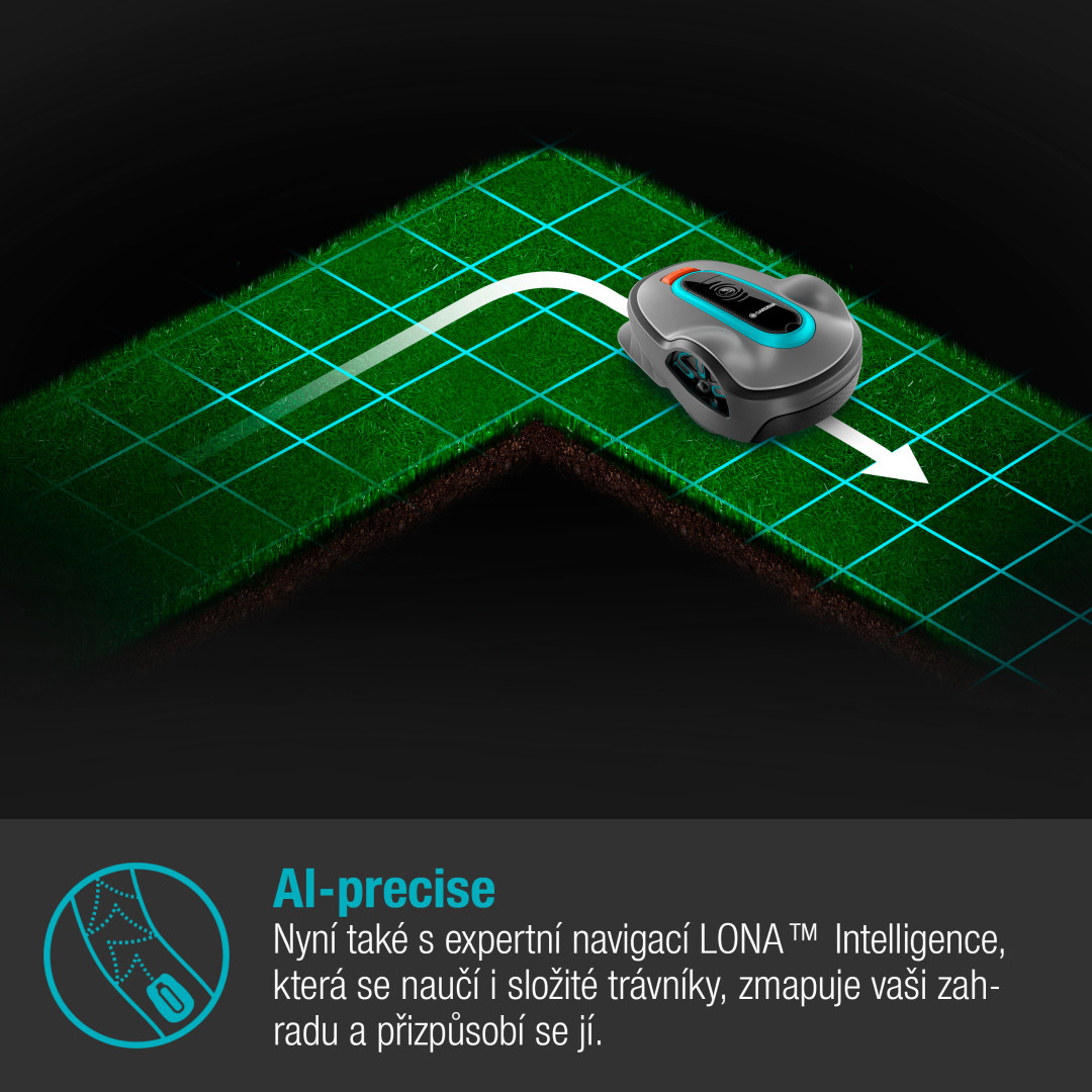 Gardena 19704-72 Robotická sekačka smart SILENO life 1500m2