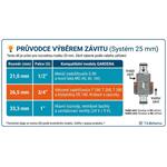 Gardena 2782-20 L-kus 25 mm x 1/2" vonkajší závit, rohová prípojka postrekovača