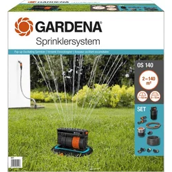 Gardena 8221-20 Extendable Four-Plate Sprinkler OS 140 - Set