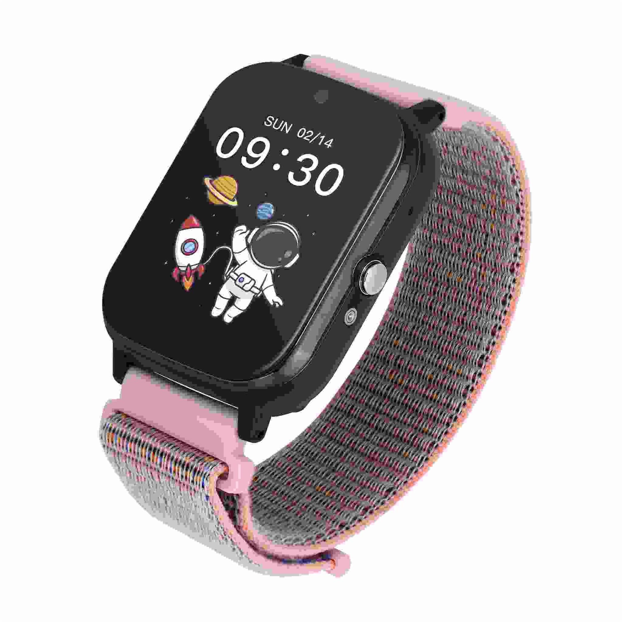 Garett Smartwatch Kids Tech 4G Ružový suchý zips