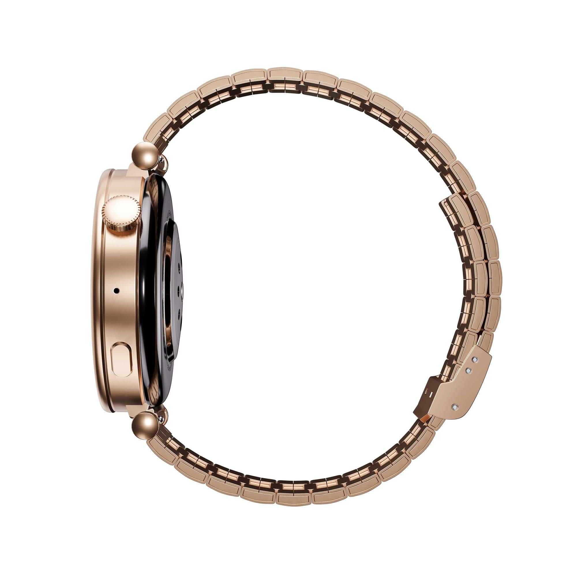 Garett Smartwatch ROSE gold, masívna oceľ