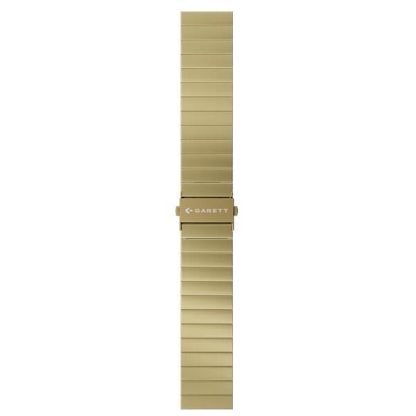 Garett univerzální řemínek 20 mm, zlatý kovový, typ Solid