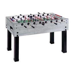 Garlando Fotbal G-500-long, průchozí tyče, otevřený, SANDED GLASS, šedý dub 7129 - Hrací stoly a šipky