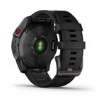 Garmin epix Sapphire, Titan Black/ Black Silicone Band
