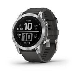 Garmin fenix 7 Glass, Silver/ Graphite Band