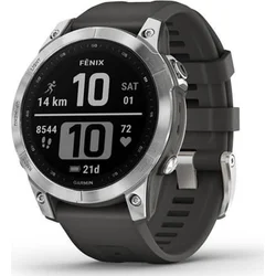Garmin fenix 7 Glass, strieborný/grafitový remienok