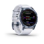 Garmin fenix 7 PRE Sapphire Solar, Titan Blue / White Band 010-02540-25