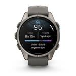 Garmin fenix® 9 – 43 mm, AMOLED, Titanium - Pebble Gray