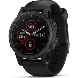 Garmin fenix5S Plus Sapphire Black, Black Band 010-01987-03 - Wearables