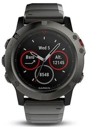Garmin fenix5X Sapphire Gray Optic, Metal band
