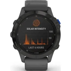 Garmin fenix6 PRO Solar, Black/Slate Band (MAP/Music) 010-02410-91 v balení s TOPO Czech PRO Voucher - kódem pro stažení mapy - Wearables